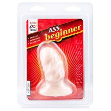 Мягкая анальная пробка Ass Beginner - 9 см. телесный