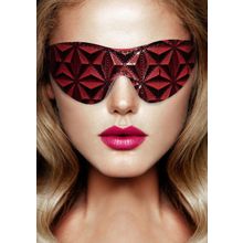 Shots Media BV Красно-черная маска на глаза закрытого типа Luxury Eye Mask