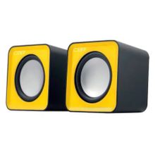 Колонки CBR CMS 90 Yellow, 6 Вт, питание от USB