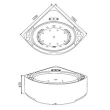 Акриловая ванна Gemy G9252