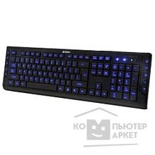 A-4Tech Keyboard A4Tech KD-600L BLUELIGHT USB 114 клавиш, мультимедиа, X-Slim, подсветка 624593