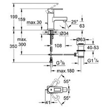 Смеситель Grohe Quadra 3263100E для раковины