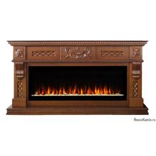 Каминный комплект Corsica 50 NT (темный дуб) с электрокамином RealFlame Saphir 50