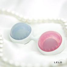 Lelo Вагинальные шарики Luna Beads (голубой с розовым)