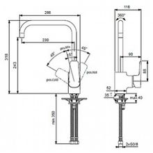 Смеситель Ideal Standard Ceraplan III B0725AA для кухонной мойки