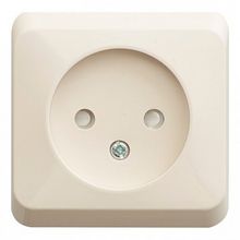 Розетка ETUDE, открытый монтаж, кремовый |  код. PA16-002K |  Schneider Electric