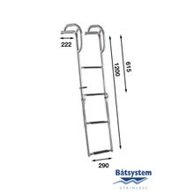 Batsystem Трап носовой Batsystem BU80P-4 1200 x 290 мм 4 ступеньки