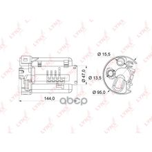 Фильтр Топливный LYNXauto арт. LF165M