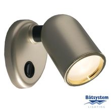 Batsystem Бра галогеновое Batsystem Frilight Tube 9405SS 8 - 30 В 2 Вт 150 люменов серый с золотым кольцом корпус