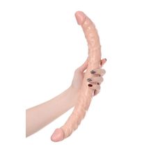 ToyFa Двусторонний фаллоимитатор Realstick Nude - 42,5 см. (телесный)