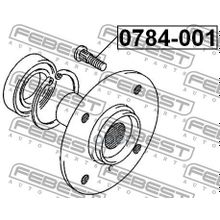 Шпилька Колесная Suzuki Grand Vitara Escudo Sq416 Sq420 Sq625 1998-2006 Febest арт. 0784001