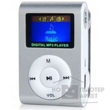Perfeo цифровой аудио плеер Music Clip Titanium Display, серебряный VI-M001-Display Silver