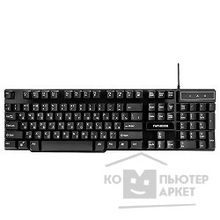 Гарнизон Клавиатура игровая GK-200G, USB, черный, антифантомные и механизированные клавиши, 12 допол