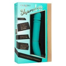 California Exotic Novelties Бирюзовый гладкий вибратор Shameless Flirt - 25,5 см. (бирюзовый)