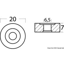 Osculati Zinc ring anode 20x7 mm, 43.824.91