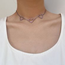 Чокер на шею "Сердечки" (арт. 81504-4)