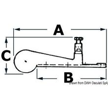 Osculati SS bow roller 340 mm, 01.350.02