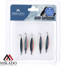 Блесна зимняя Mikado PMB-I09-3.0-01.  3 см.  3 гр., черно-красная