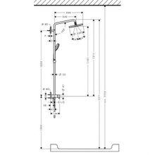 Душевая система Hansgrohe Croma 220 Showerpipe Reno (27224000) (220 мм)