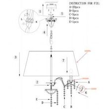 Подвесная люстра Odeon Light Padma 2685 5