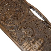 Нарды резные "Россия" с ручкой 60
