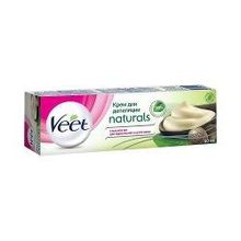 Крем для депиляции Veet Naturals 90 мл, для нормальной и сухой кожи, с маслом ши + Крем для депиляции Veet Naturals 50 мл