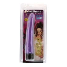 NMC Тонкий длинный фиолетовый вибратор PEARL SHINE 9 VIBRATOR - 22,8 см. (фиолетовый)