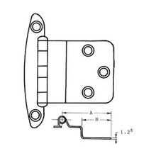 Roca Петля для люков из полированной латуни Roca 82140 48 x 38 мм