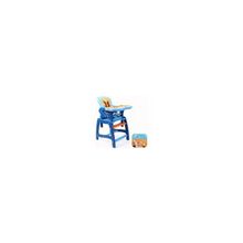 Стол-стул Leader Kids BOC 24 Зайка 5-точечный ремень безопасности, синий оранжевый, синий