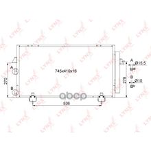 Радиатор Кондиционера С Осушителем Toyota Rav 4 Ii-Iii 1.8-2.0 (00-) LYNXauto арт. RC0098