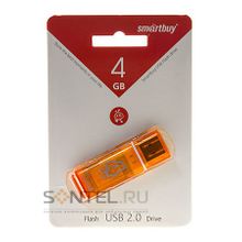 SB4GBGS-Or, 4GB USB 2.0 Glossy series, Orange, SmartBuy