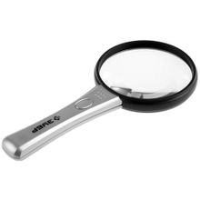 Лупа ЗУБР "МАСТЕР", светодиодная подсветка, 3-х 4-х кратное увеличение, диаметр линзы 90мм
