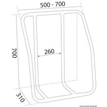 Osculati Vertical liferaft holder, 22.700.01