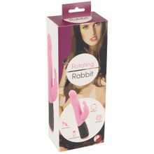 Розовый вибратор-кролик с ротацией Rotating Rabbit - 21,7 см. Розовый