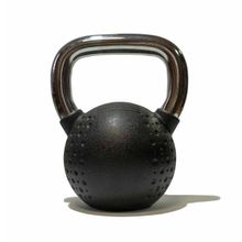 Original FitTools Гиря 12 кг с хромированной ручкой полиуретановая (CPU) OFT FT-KB-CPU-12