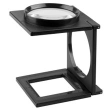 Лупа STAYER "STANDARD" складная на подставке, 4 кратное увеличение, диаметр 65мм