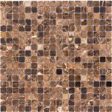 Мозаика Карамелле Pietrine Emperador Dark POL чип 15x15х4 30,5х30,5