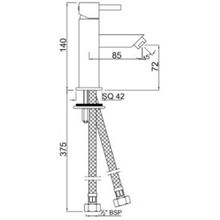 Смеситель для раковины Jaguar Kubix-F (KUB-CHR-35025B)