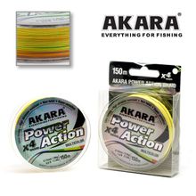 Шнур Akara Power Action X-4 Multicolor 150 м