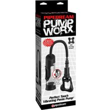 Pipedream Вакуумная помпа с вибрацией Perfect Touch Vibrating Penis Pump (черный)
