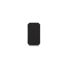 чехол SOX KSF 01 IPH5 для iPhone 5, black, кожаный, вытяжной язычок