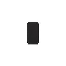 чехол SOX KSF 01 IPH5 для iPhone 5, black, кожаный, вытяжной язычок