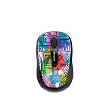 Microsoft Wireless Mobile Mouse 3500 разноцветный узор (GMF-00154)
