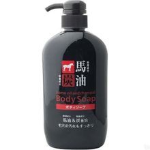 Гель для душа с лошадиным маслом и древесным углем Cosme Station Horse Oil & Charcoal Body Soap 600мл