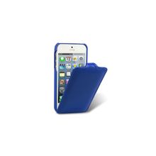 Кожаный чехол Melkco Jacka Type Leather Case Dark Blue (Тёмно-синий цвет) для iPhone 5