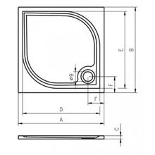 Душевой поддон Riho Kolping DB32 (DB3200500000000) 100x90