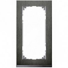 Рамка 2 поста MERTEN M-PURE DECOR, нержавеющая сталь |  код. MTN4025-3646 |  Schneider Electric