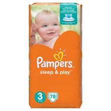 Pampers Sleep and Play Midi (4-9 кг) 78 шт.