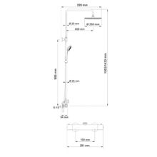 WasserKRAFT Душевая система со смесителем для душа A13302 Thermo