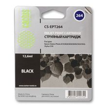 Картридж струйный Cactus CS-EPT264 черный для Epson Stylus Photo 810 (12.6мл)